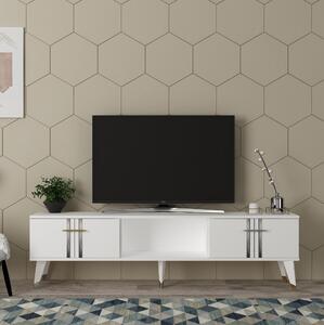 GIESEN Tv-bänk 150 cm Vit/Silver -