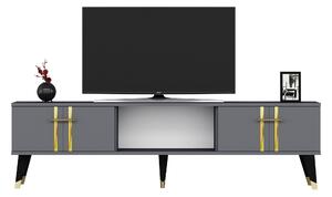 GIESEN Tv-bänk 150 cm Antracit/Guld -