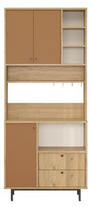 Donae Highboard Ek/Röd -