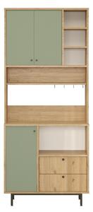 Donae Highboard Ek/Grön -