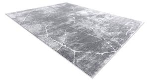 Modern MEFE matta 2783 Marble - strukturella två nivåer av hudna mörkgrå