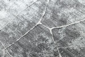 Modern MEFE matta 2783 Marble - structural två nivåer av hudna grå