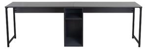 Hu Skrivbord 60x240 cm Antracit/Svart -