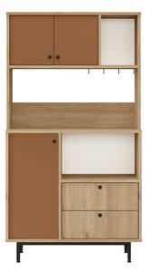 Donae Highboard Ek/Röd -