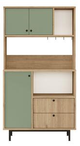 Donae Highboard Ek/Grön -