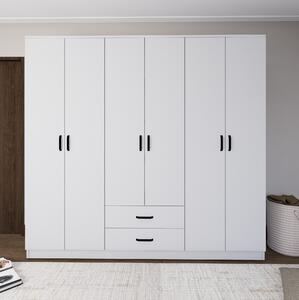 Yaman Garderob 180x190 cm Mattvit -