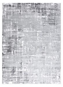 Modern MEFE matta 8722 Lines vintage - structural två nivåer av hudna grå / vit