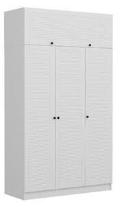 POOLBURN Garderob 135x210 cm Vit -
