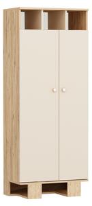 Sneker Garderob 75x173 cm Brun/Beige -