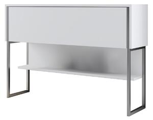 Luxe Byrå 120 cm Silver/Vit -