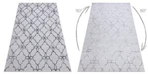 Modern MEFE matta 8504 Spalje, blommor - structural två nivåer av hudna grå
