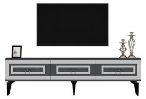 Harlen Tv-bänk 180 cm Antracit/Silver -