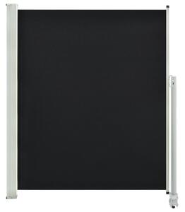 Infällbar sidomarkis 160 x 300 cm svart