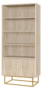 Laxus Bokhylla 80 cm Beige -