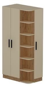 Luses Garderob 90x181,8 cm Brun/Beige -