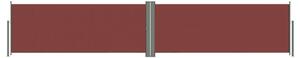 Infällbar sidomarkis 117x600 cm brun