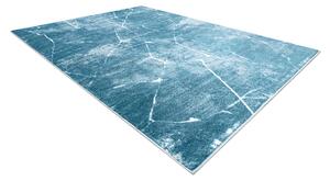 Modern MEFE matta 2783 Marble - structural två nivåer av hudna kräm / blå