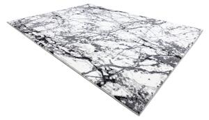 Modern matta COZY 8871 Marmor - strukturella två nivåer av hudna grå