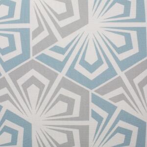 Set med 2 prydnadskuddar Blå Grå 45 x 45 cm Blommiga geometriska mönster Modern Minimalistisk Dekor Tillbehör Beliani