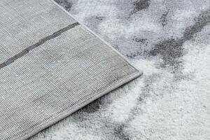 Modern matta COZY Lina, geometrisk, Marmor - strukturella två nivåer av hudna grå