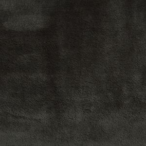 Filt Grå Polyester 200 x 220 cm med Pom Poms Mjukt överkast Beliani