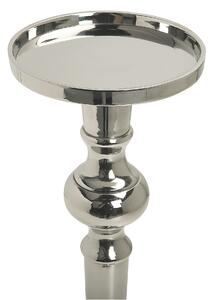 Ljusstake Silver Metall 40 cm Modernt dekorativt tillbehör Elegant Vardagsrum Accent Beliani