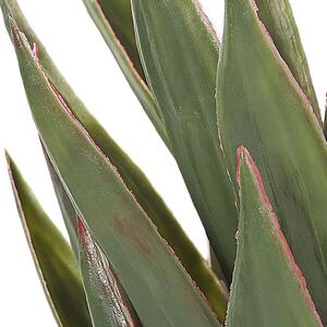 Konstgjord Aloe Vera Grön och Svart Syntet 52 cm Material Dekorativt inomhustillbehör Beliani