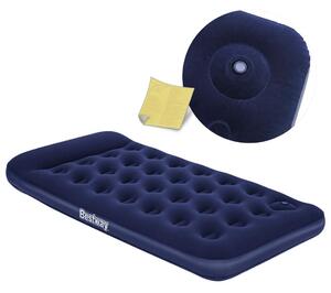 Uppblåsbar madrass 188x99x22 cm med inbyggd fotpump Bestway 67224