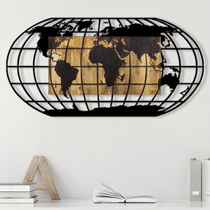 Väggdekoration 102x50 cm globe