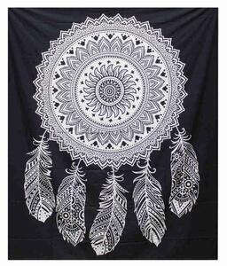 Double Cotton Bedspread + Wall Hanging - Dreamcatcher