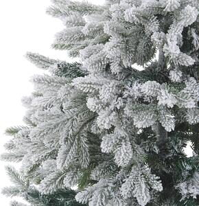 Konstgjord julgran Vit PVC Metallfot 180 cm Snöig Skandinavisk stil Beliani
