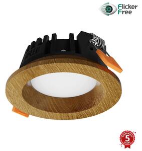 APLED - LED-lampa RONDO WOODLINE LED/3W/230V 3000K diameter 9 cm ek massivt trä