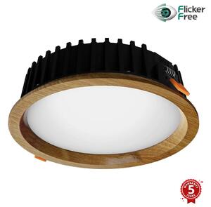 APLED - LED-lampa RONDO WOODLINE LED/12W/230V 4000K diameter 20 cm ek massivt trä