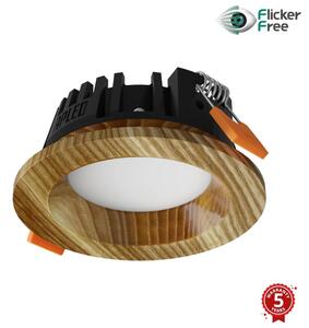 APLED - LED-lampa RONDO WOODLINE LED/3W/230V 3000K diameter 9 cm ask massivt trä