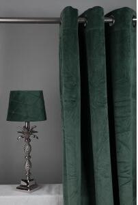 Velvet Gardinpar 240x140 cm - olivgrön