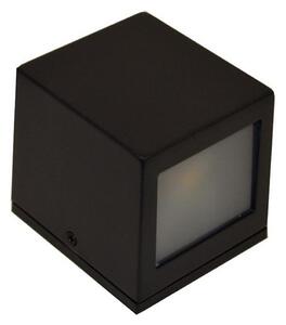 LED vägglampa för utomhusbruk 2xLED/5W/230V 4000K IP54 svart