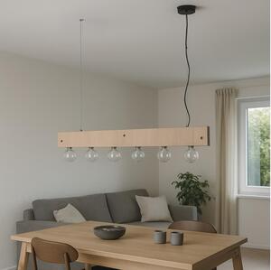 ONLI - Ljuskrona med textilsladd ARGO 6xE27/22W/230V beige