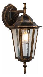 Vägglampa för utomhusbruk ARRAIA 1xE27/15W/230V IP44 brons patina
