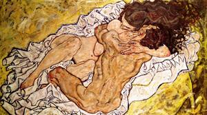 Bildreproduktion The Embrace (1917), Egon Schiele