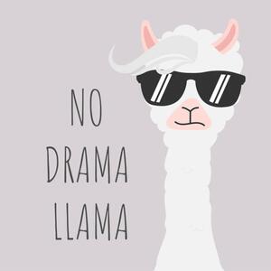 Illustration Cute Llama design with no drama, Nesser3321