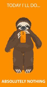 Illustration The story of one sloth. At, Dmytro Bosnak