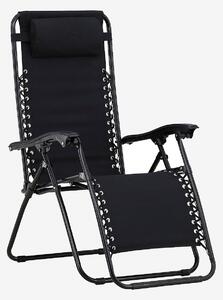 Venture Home - Vulcano solstol 2-pack - Svart - Positionsstolar - Från Homeroom