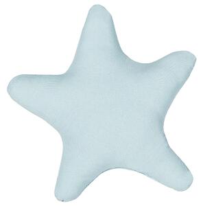 Barnkudde Blå Stjärnformad 40 x 40 cm Prydnadskudde med Fyllning Mjuk Barnleksak Beliani
