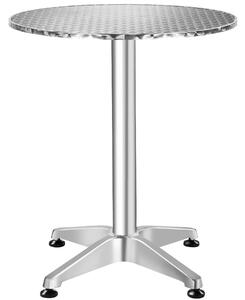 TecTake GmbH 401488 cafébord i aluminium ø60cm justerbart i höjdled - 5,8 cm