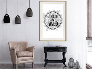 Inramad Poster / Tavla - Connect with Nature - 30x45 Svart ram med passepartout