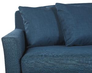 Sofföverdrag Marinblå Polyester för 3-Sits Soffa Rektangulärt Beliani