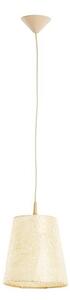 Ljuskrona med textilsladd GUMON 1xE27/15W/230V beige