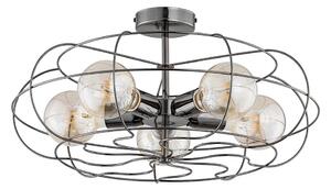 Taklampa LOTOS 5xE27/15W/230V antracit