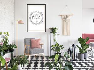 Inramad Poster / Tavla - Pizza - 20x30 Svart ram