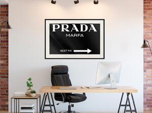 Inramad Poster / Tavla - Prada (Black) - 30x20 Svart ram